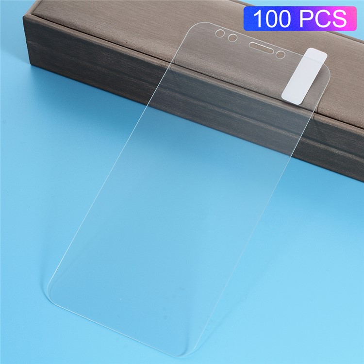 100Pcs/Set 0.3mm Arc Edge Tempered Glass Screen Guard Film for Huawei Honor 7C / Enjoy 8 /Y7 Prime (2018)-1
