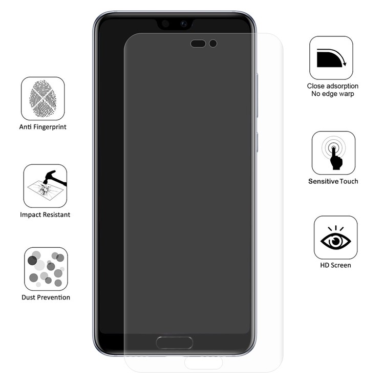 HAT PRINCE 0.1mm Anti-explosion Full Coverage Screen Protector for Huawei P20-5