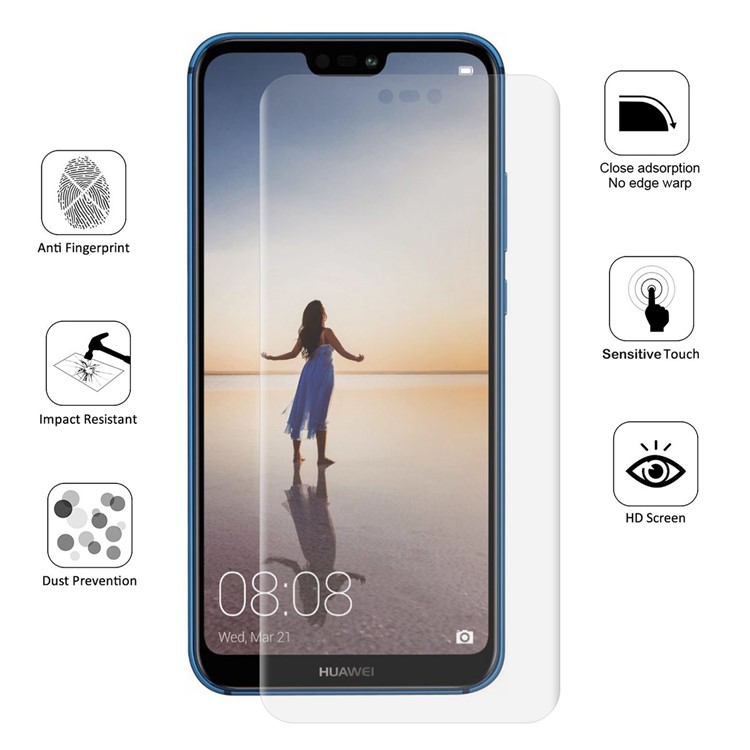 CHAPÉU DO PRÍNCIPE 0.1mm Anti-explosão Cobertura Completa Filme De Guarda De Tela Para Huawei P20 Lite / Nova 3e-5