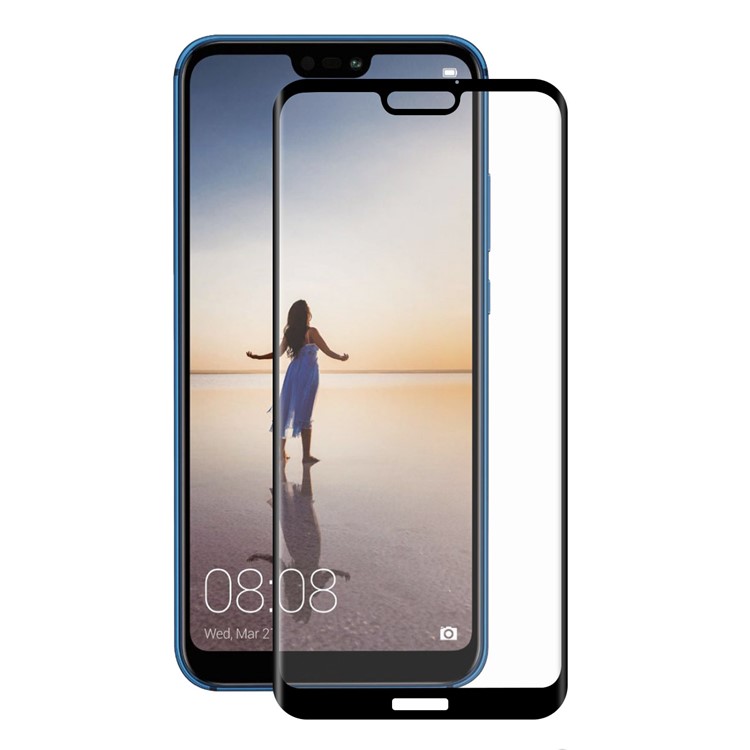 HAT PRINCE 0,26 Mm 9H 3D Gebogene Vollabdeckung Gehärtetem Glas Displayschutzfolie Für Huawei P20 Lite / Nova 3e-2