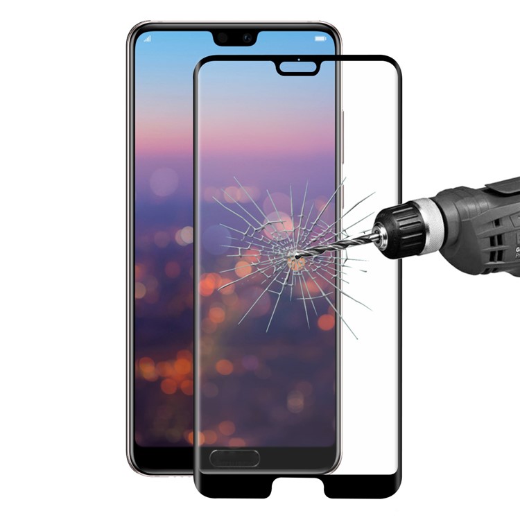 HAT PRINCE for Huawei P20 0.26mm 9H 3D Curved Full Cover Tempered Glass Screen Protector-1