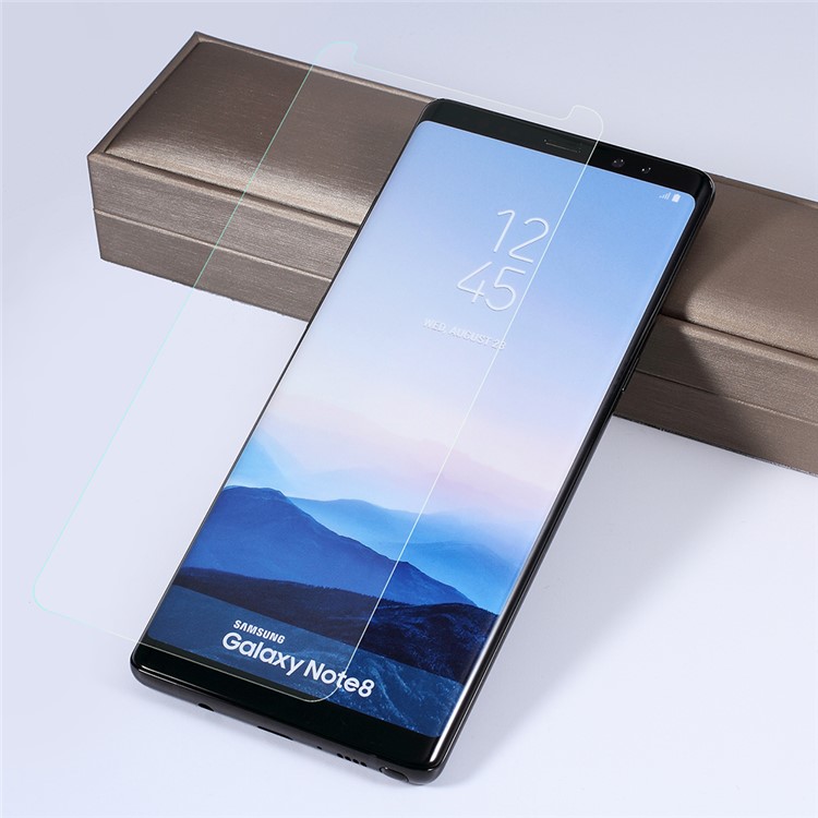 RURIHAI 3D Voller Kleber UV-Flüssigkeit Gehärtetem Glas Voller Deckung Displayschutzfolie Für Samsung Galaxy Note 8 SM-N950 - Transparent-2