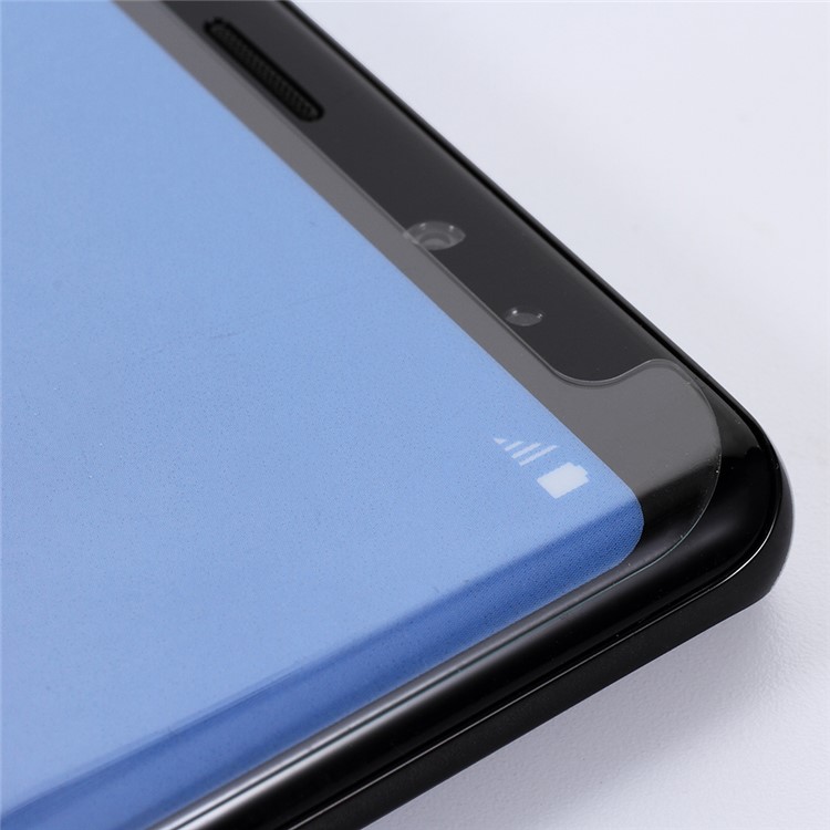 RURIHAI 3D Voller Kleber UV-Flüssigkeit Gehärtetem Glas Voller Deckung Displayschutzfolie Für Samsung Galaxy Note 8 SM-N950 - Transparent-5