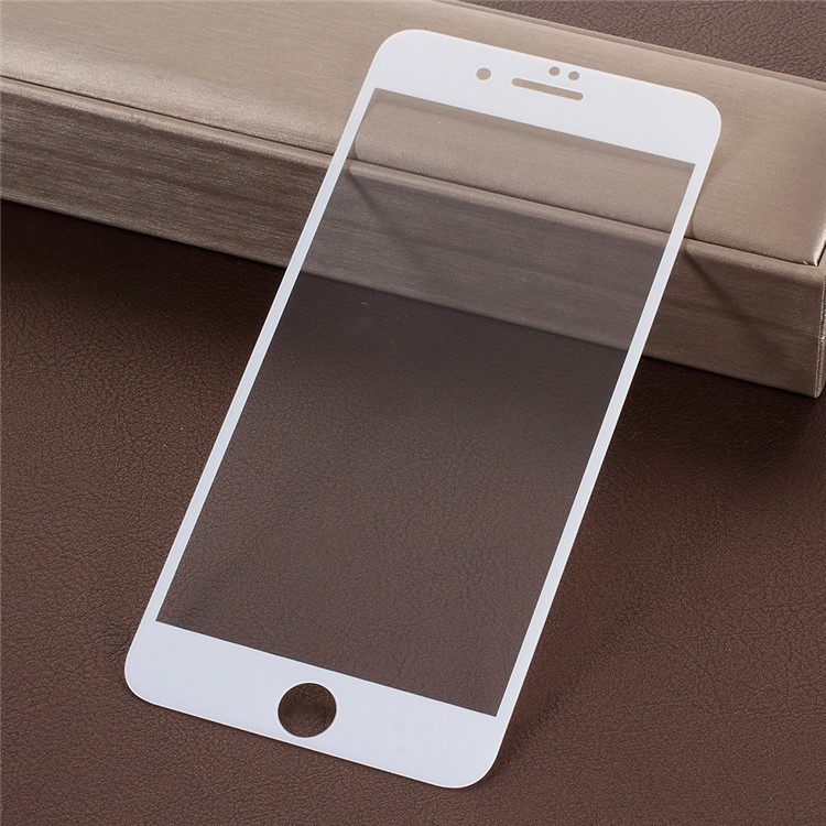 Impresión De Seda De Cobertura Completa 9D Protector De Pantalla De Cristal Templado Para El Iphone 8 Más / 7 Más 5.5 Pulgadas - Blanco-2