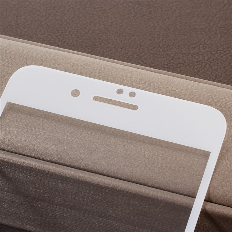 Impresión De Seda De Cobertura Completa 9D Protector De Pantalla De Cristal Templado Para El Iphone 8 Más / 7 Más 5.5 Pulgadas - Blanco-3