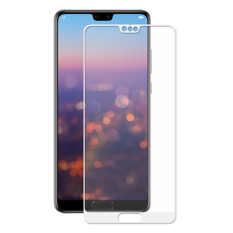 HAT PRINCE 0,26 Mm 2.5D Vollabdeckung Gehärtetem Glas Displayschutzfolie Für Huawei P20 Pro - Weiß-2