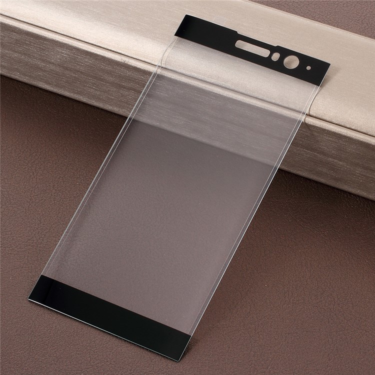 AMORUS Für Sony Xperia XA2 Klar Silk Print Komplette Abdeckung 3D Arc Rand Gehärtetem Glas Bildschirm Schutzfolie-3