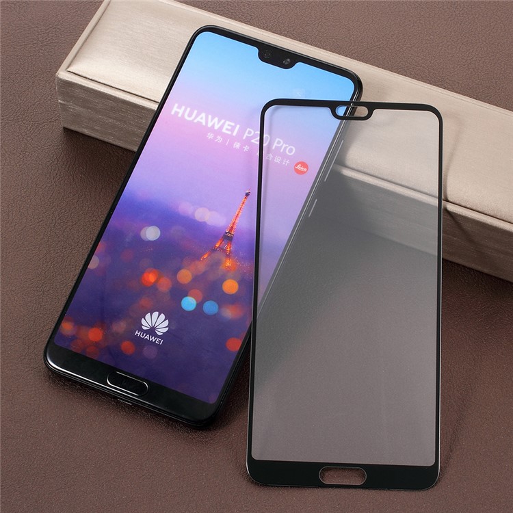 AMORUS Für Huawei P20 Pro Klarem Seidenmattem Druckdeckel Aus Gehärtetem Glas-3