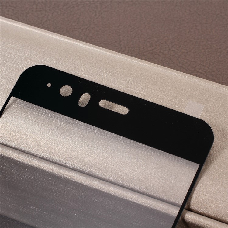 AMORUS Para Huawei P10 Limpar Impressão De Seda Completa Capa De Vidro Temperado Protetor De Tela-5