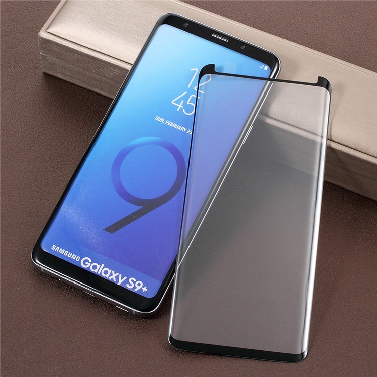 AMORUS 3D Curvo Protetor De Tela De Vidro Temperado Cola Completa Para Samsung Galaxy S9 Mais Sm-g965 (versão Reduzida)-2