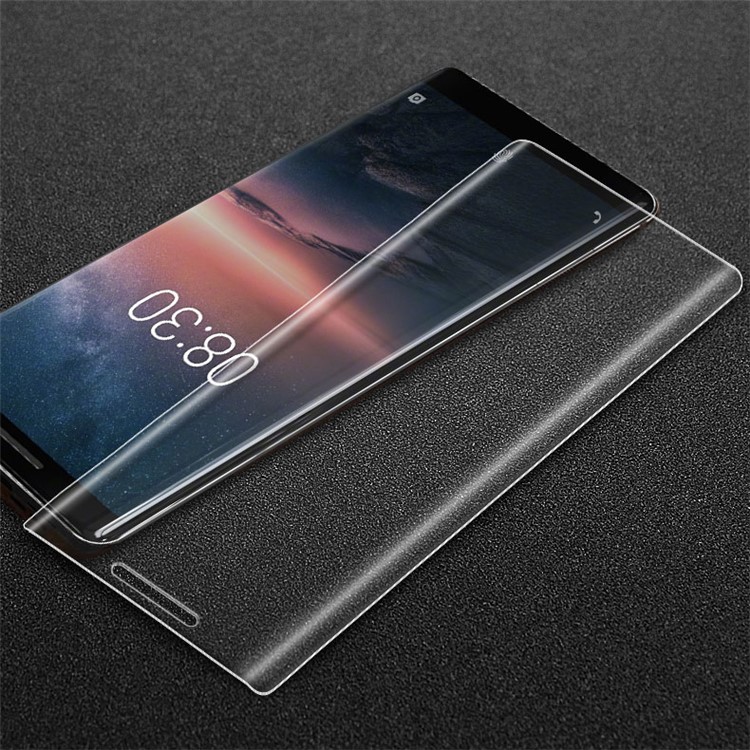 

IMAK 3D Изогнутая Закаленное Стекло Полноразмерная Защитная Пленка Для Nokia 8 Sirocco - Прозрачный