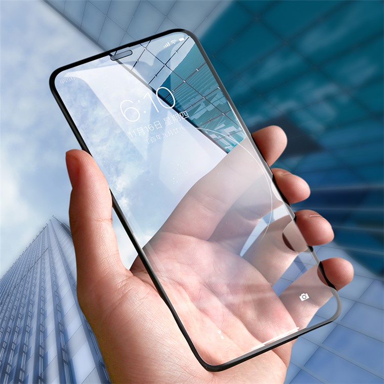 BENKS VPRO 0.3mm Arc Edge Full Size Tempered Glass Screen Protector for iPhone X - Black-2