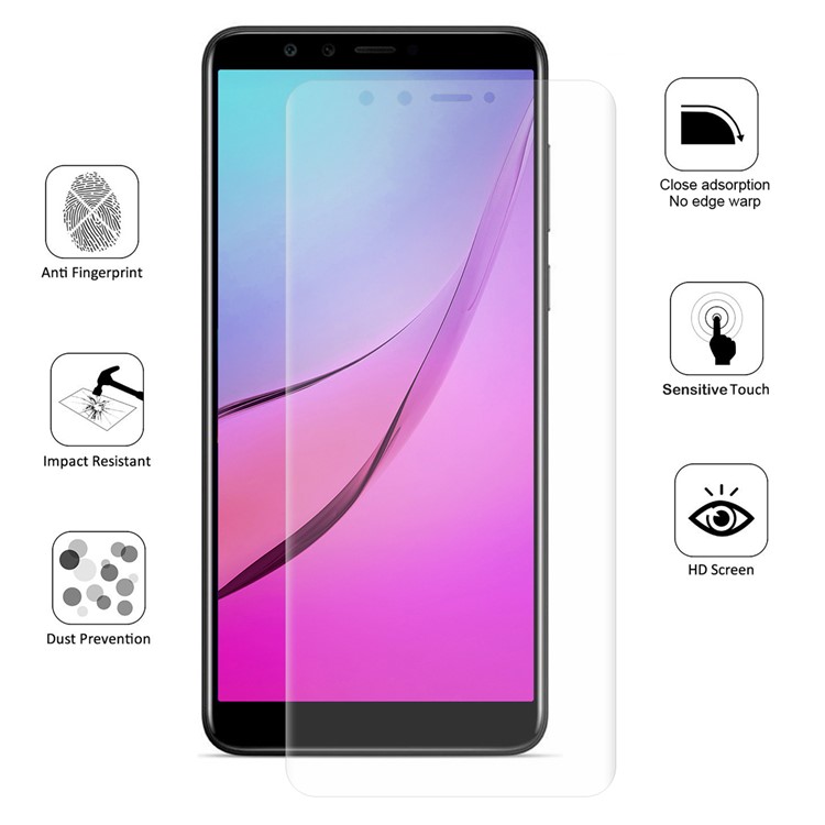 HAT PRINCE 0.1mm Anti-explosion Full Coverage Screen Protector for Huawei Y9 (2018)/Enjoy 8 Plus-5