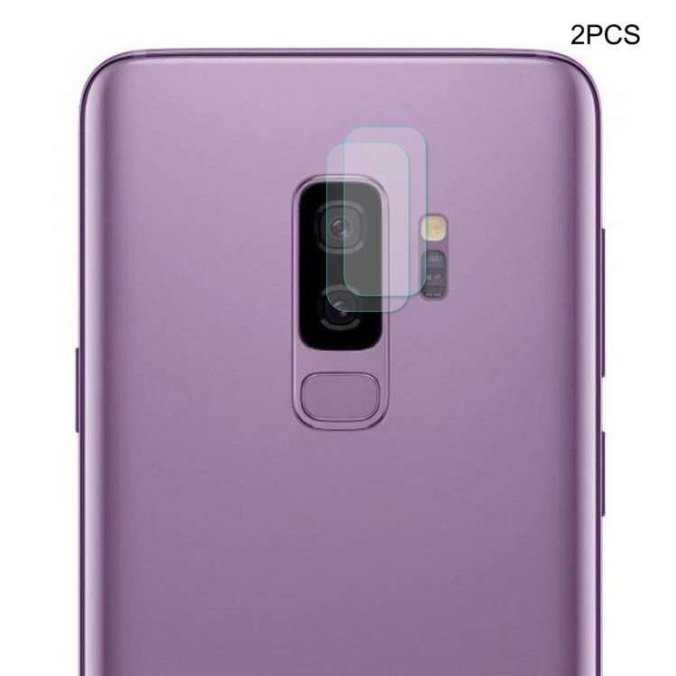2Pcs HAT PRINCE 0.2mm 9H 2.15D Arc Edge Tempered Glass Camera Lens Protectors for Samsung Galaxy S9 Plus SM-G965-1