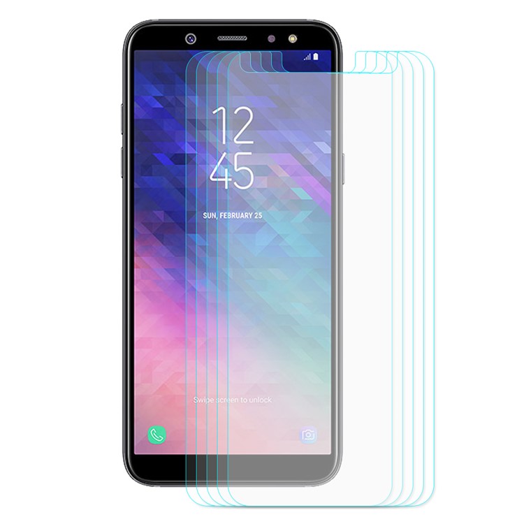 5PCS/Lot HAT PRINCE 0.26mm 9H 2.5D Arc Edge Tempered Glass Screen Protector Film for Samsung Galaxy A6 (2018)-2
