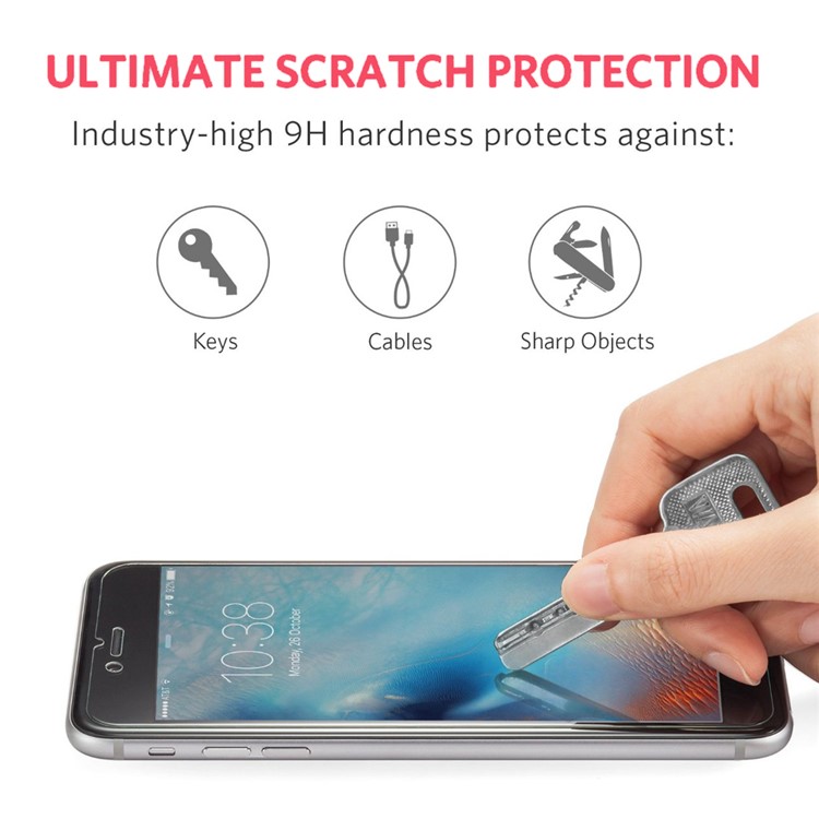 5PCS/Lot HAT PRINCE 0.26mm 9H 2.5D Arc Edge Tempered Glass Screen Protector Film for Samsung Galaxy A6+ (2018)-6