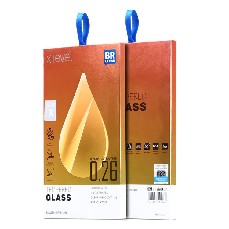 X-LEVEL Anti-blue-ray 3D Soft PET Edges Tempered Glass Full Screen Protector for iPhone 8 Plus/7 Plus 5.5 inch - Black-10