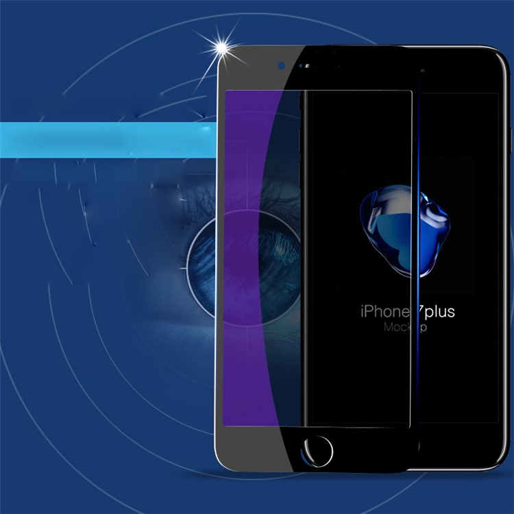 X-LEVEL Anti-blue-ray 3D Soft PET Edges Tempered Glass Full Screen Protector for iPhone 8 Plus/7 Plus 5.5 inch - Black-4