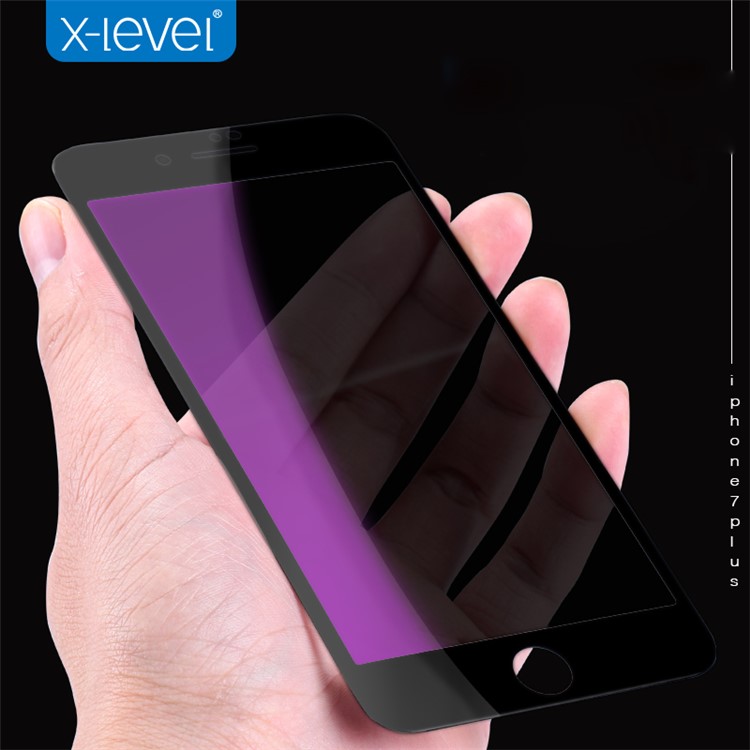 X-LEVEL Anti-blue-ray 3D Soft PET Edges Tempered Glass Full Screen Protector for iPhone 8 Plus/7 Plus 5.5 inch - Black-5