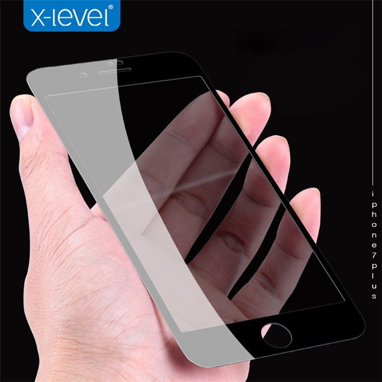 X-LEVEL Anti-peep 3D 0.26mm Soft PET Edges Tempered Glass Full Screen Protector for iPhone 7 Plus/8 Plus 5.5 inch - Black-5