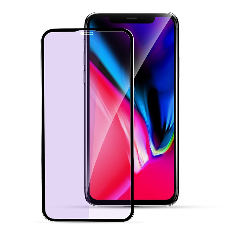 X-LEVEL Anti-blue-ray 3D 0.26mm Soft PET Edges Tempered Glass Full Screen Protector for iPhone X(Ten) 5.8 inch-1