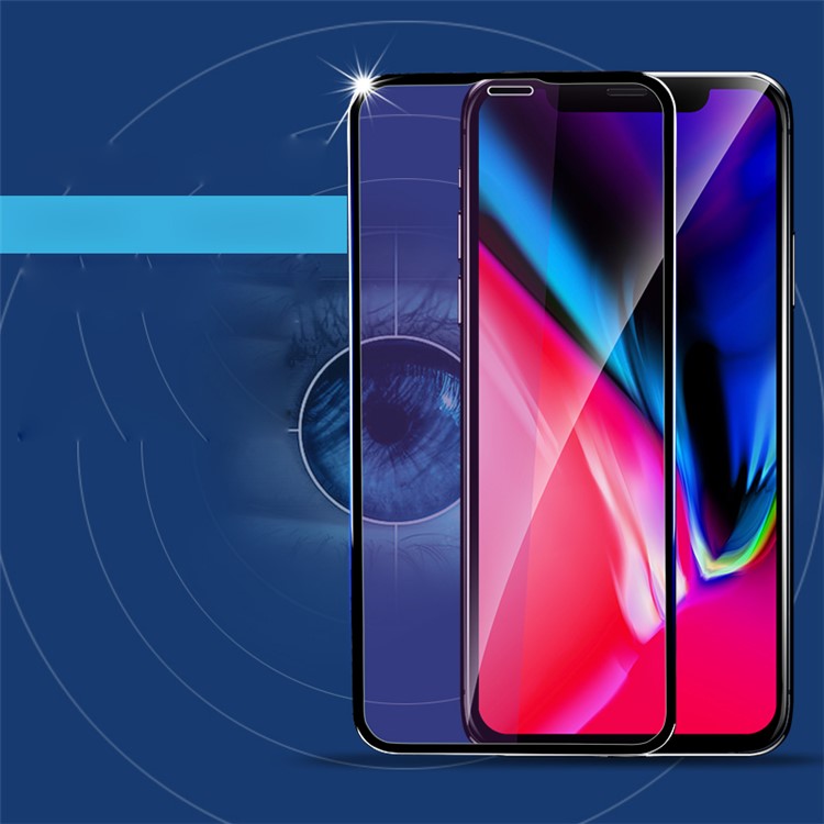 X-LEVEL Anti-blue-ray 3D 0.26mm Soft PET Edges Tempered Glass Full Screen Protector for iPhone X(Ten) 5.8 inch-6