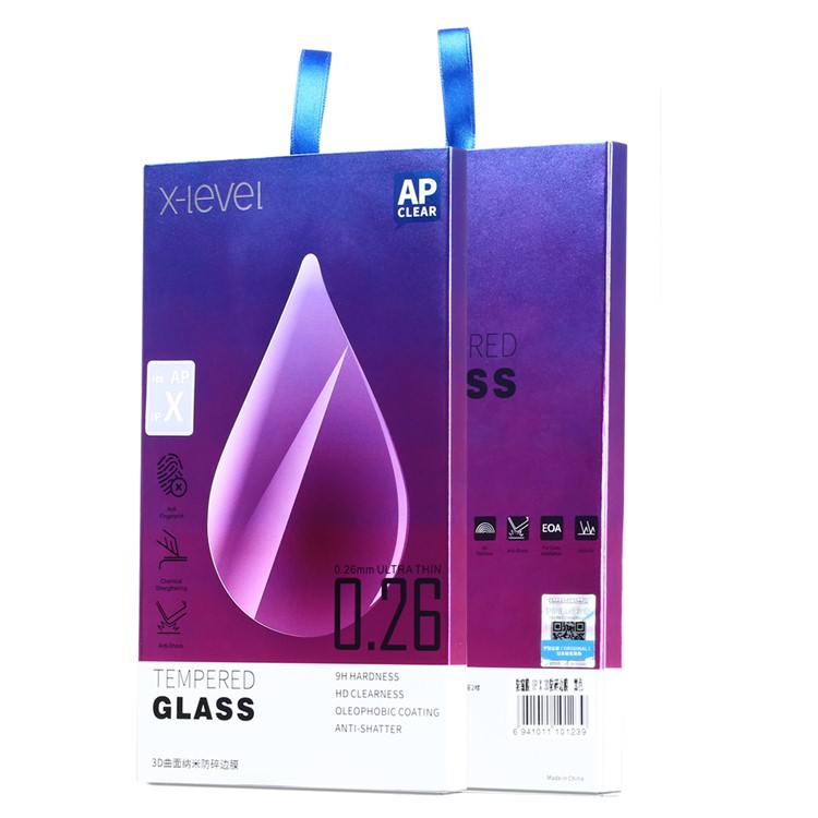 X-LEVEL Anti-peep 3D 0.26mm Soft PET Edges Full Coverage Tempered Glass Screen Protector Film for iPhone 7 Plus/8 Plus 5.5 inch - White-11