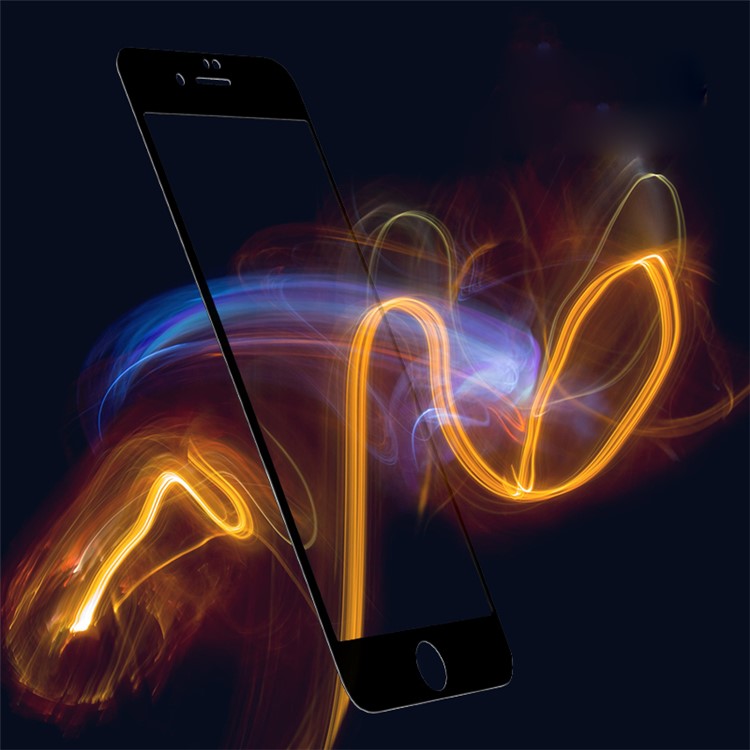 X-LEVEL HD 0.26mm Soft PET Edges Full Coverage Tempered Glass Screen Protector Film for iPhone 8 Plus/7 Plus 5.5 inch - Black-4
