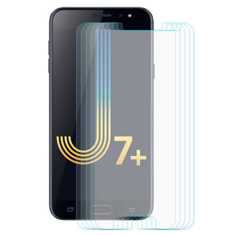 5PCS/Lot ENKAY 0.26mm 9H 2.5D Arc Edge Tempered Glass Screen Protector for Samsung Galaxy J7+ / C8 (2018)-2
