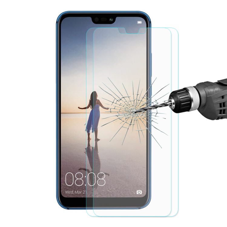 2Pcs/Lot HAT PRINCE for Huawei P20 Lite/ Nova 3e (China) 0.26mm Tempered Glass Screen Protector 9H 2.5D Arc Edge-1