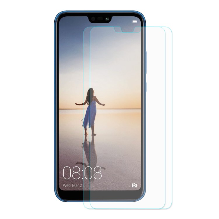 2Pcs/Lot HAT PRINCE for Huawei P20 Lite/ Nova 3e (China) 0.26mm Tempered Glass Screen Protector 9H 2.5D Arc Edge-2
