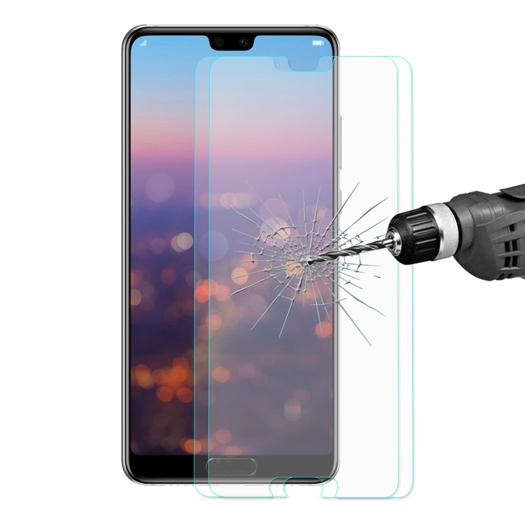 2Pcs/Lot HAT PRINCE for Huawei P20 Pro 0.26mm 9H 2.5D Arc Edge Tempered Glass Screen Protector-1