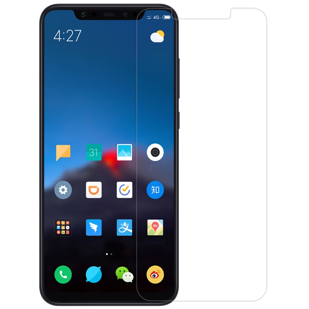 0,3 Mm Gehärteter Glas-Displayschutzfolie Für Xiaomi MI 8 / MI 8 Explorer Edition (6,21-Zoll) Bogenkante