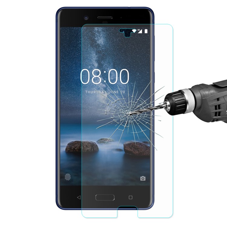 ENKAY 0.26mm 9H 2.5D Tempered Glass Screen Guard Film for Nokia 8-1