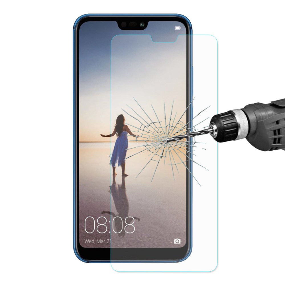 HAT PRINCE Para Huawei P20 Lite / Nova 3e (china) 0.26mm 9 H 2.5D Arco Borda Temperado Protetor De Tela De Vidro-1