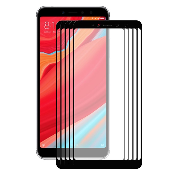 5PCS/Set HAT PRINCE 0.26mm 9H 2.5D Arc Edge Tempered Glass Full Size Screen Protector for Xiaomi Redmi S2-2