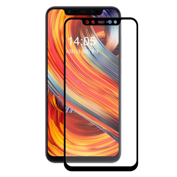 HAT PRINCE Für Xiaomi Mi 8 (6.21-Zoll) 2.5D Arc Rand Gehärtetes Glas Voller Größe Displayschutzfolie - Schwarz-2