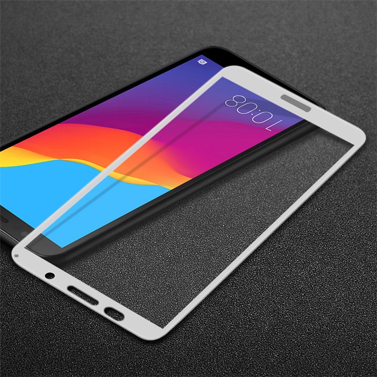 Imak pro + полноразмерная закаленная стеклянная защитная пленка для huawei y5 prime (2018) / y5 (2018) / игра в честь 7 - белый
