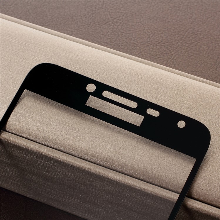 5D Curvo Em Tamanho Grande Impressão De Seda Temperado Protetor De Tela De Vidro Para Samsung Galaxy J4 (2018) - Preto-4