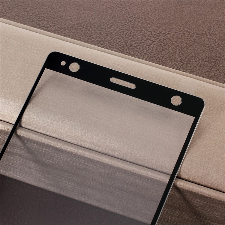 RURIHAI 3D Galvanizado Borda 0.26mm Filme De Tela De Vidro Temperado Completo Para Sony Xperia XZ2 - Preto-3