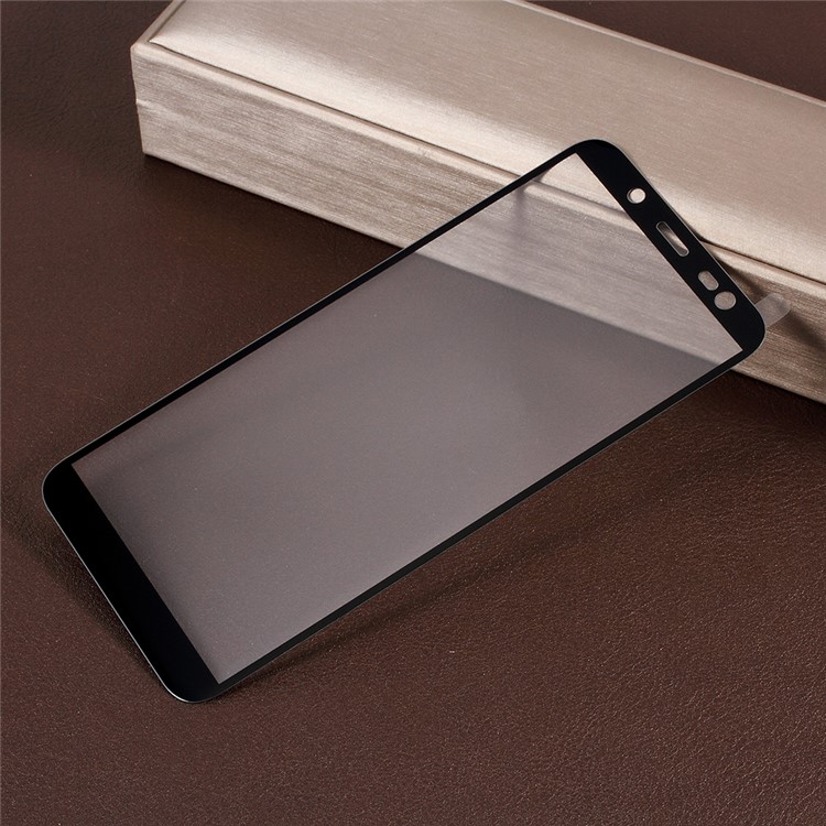 RURIHAI 0.26mm 3D Electroplated Edge Vacuum Coating Tempered Glass Full Size Screen Protector for Samsung Galaxy J6 (2018) - Black-2