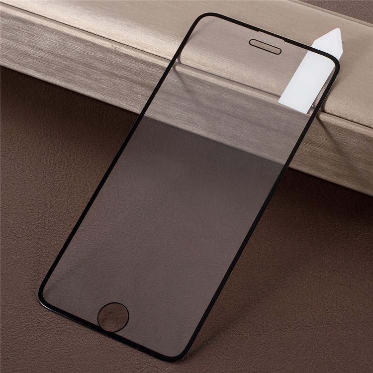 RURIHAI Solid Defense 0.26mm 2.5D Electroplated Edge Vacuum Coating Silk Print Full Tempered Glass Screen Protector for iPhone 8/7/6s/6 - Black-2