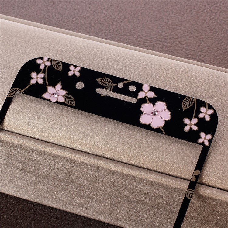 KAVARO Klares Muster 0,26 Mm Voller Größe Gehärtetem Glas Frontfolie + PET Rückenprotektor Film Für IPhone 8/7 4,7 Zoll - Schwarz-5
