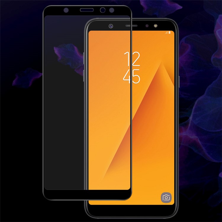 Imak pro + полный охват закаленного защитного экрана для samsung galaxy a6 + (2018) / a9 star lite - черный