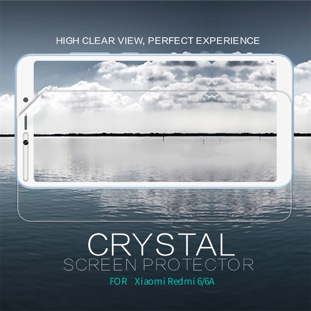 NILLKIN Anti-fingerprint Crystal Clear LCD Screen Protector Film for Xiaomi Redmi 6A / Redmi 6