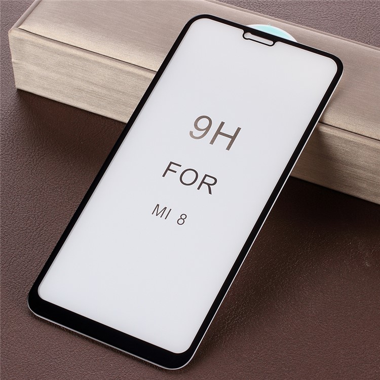 5D Gebogene Voller Größe 9H Gehärtetem Glas Displayschutzfolie Für Xiaomi Mi 8 (6,21-Zoll) - Schwarz-5