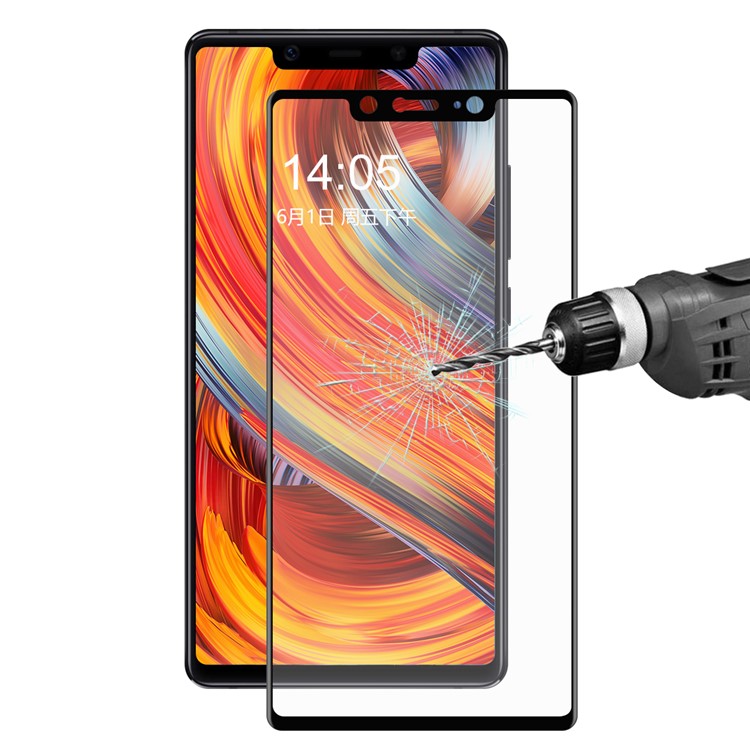 HAT PRINCE 0,2mm 3D Gekrümmte Kohlefaser Gehärtetem Glas Bildschirmschutz Für Xiaomi Mi 8 Se (5,88-zoll) - Schwarz-1