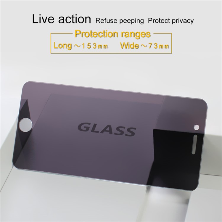 IMAK Anti-peep 9H Película De Guardia De Pantalla De Vidrio Templado Para Iphone 8 Plus / 7 Más 5.5 Pulgadas-4