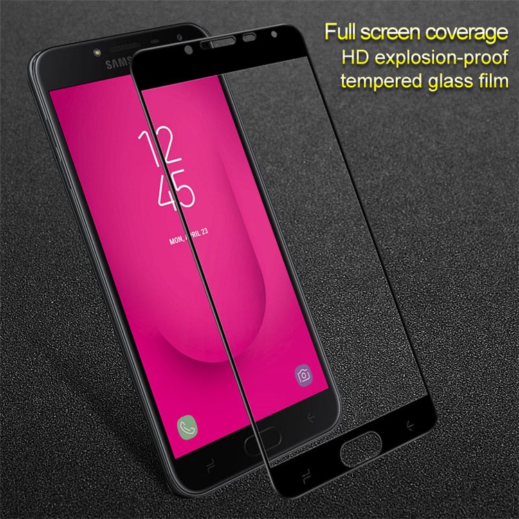 IMAK 9H Cobertura De Tela Cheia Filme De Guarda De Vidro Temperado Para Samsung Galaxy J4 (2018) J400F J400G-3