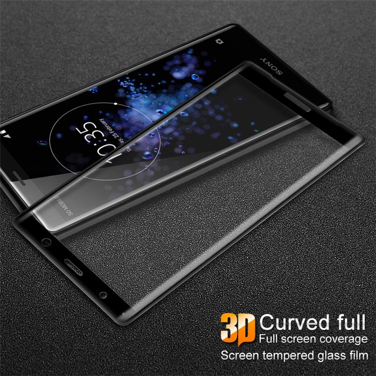 IMAK 3D Gebogenem Hartglas Vollbildfilm Für Sony Xperia XZ2 Premium-2